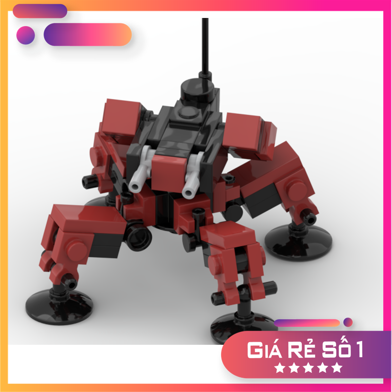 Đồ chơi lắp ráp Mech Robot Spider Red