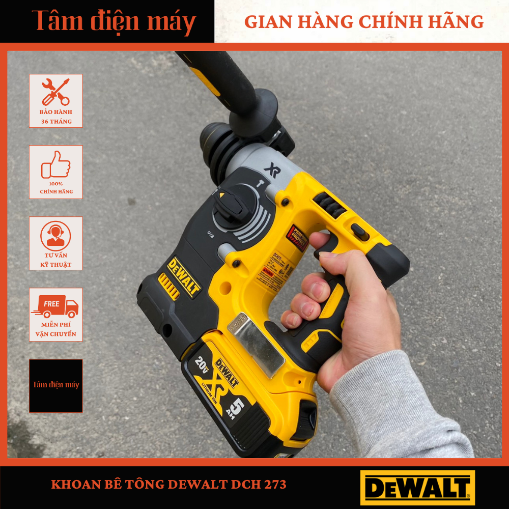 Máy Khoan Bê tông DeWALT DCH 273
