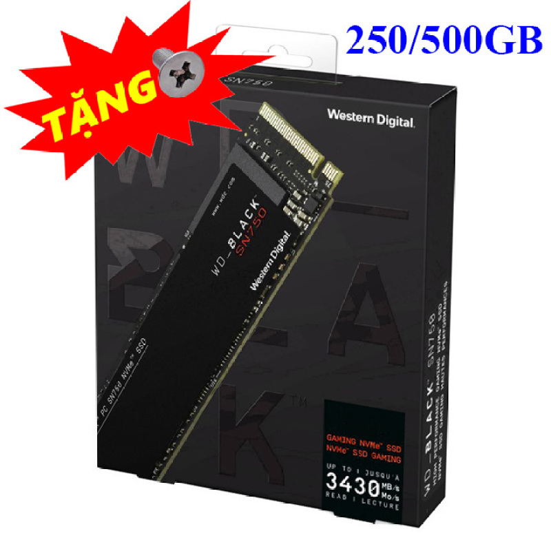 Ổ cứng SSD M.2 PCIe NVMe W.D Black SN750 250GB 500GB - bảo hành 5 năm - SD95 SD96