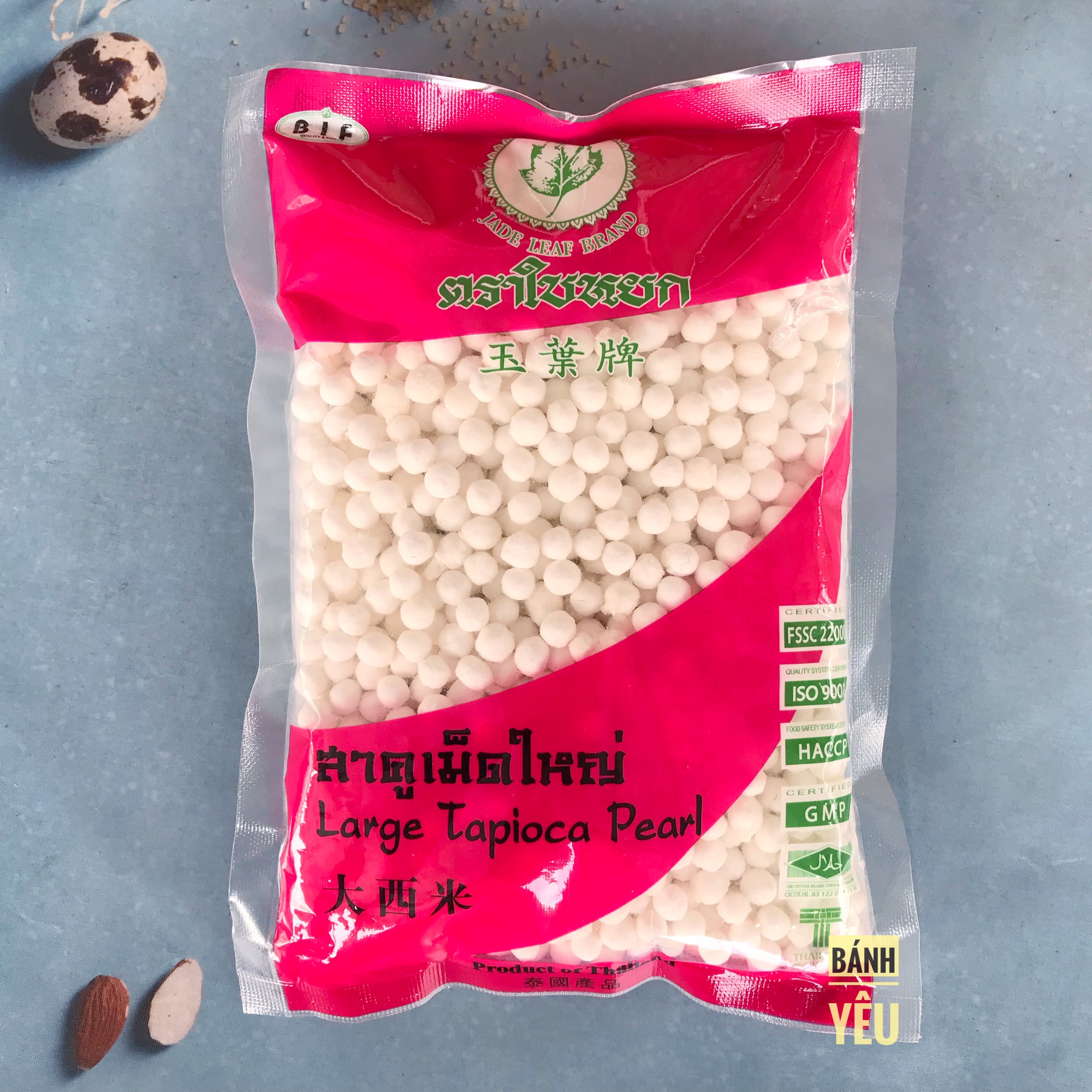 Trân Châu Trắng Thái Lan Hạt Lớn Jade Leaf 400g