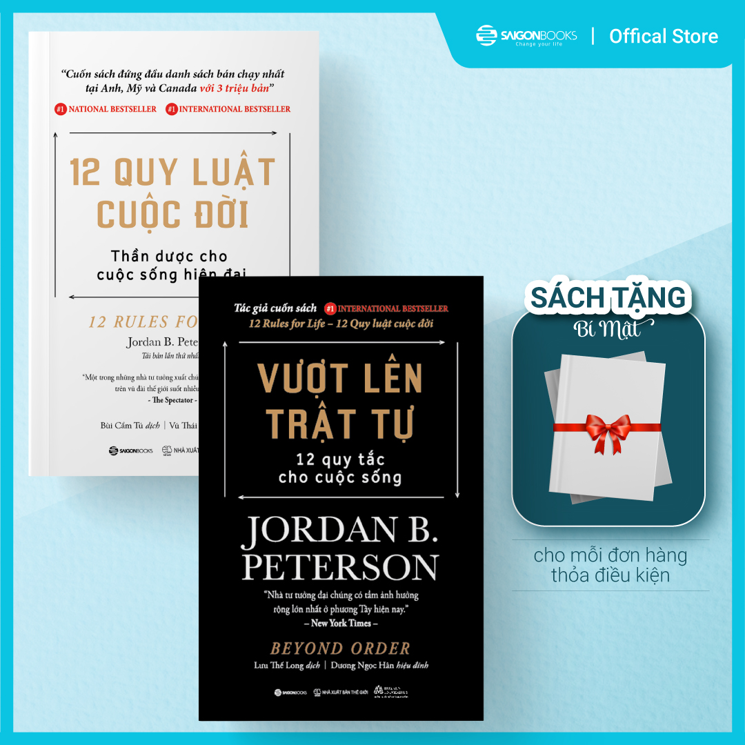 Bộ: vượt lên trật tự + 12 quy luật cuộc đời - tác giả jordan b. peterson