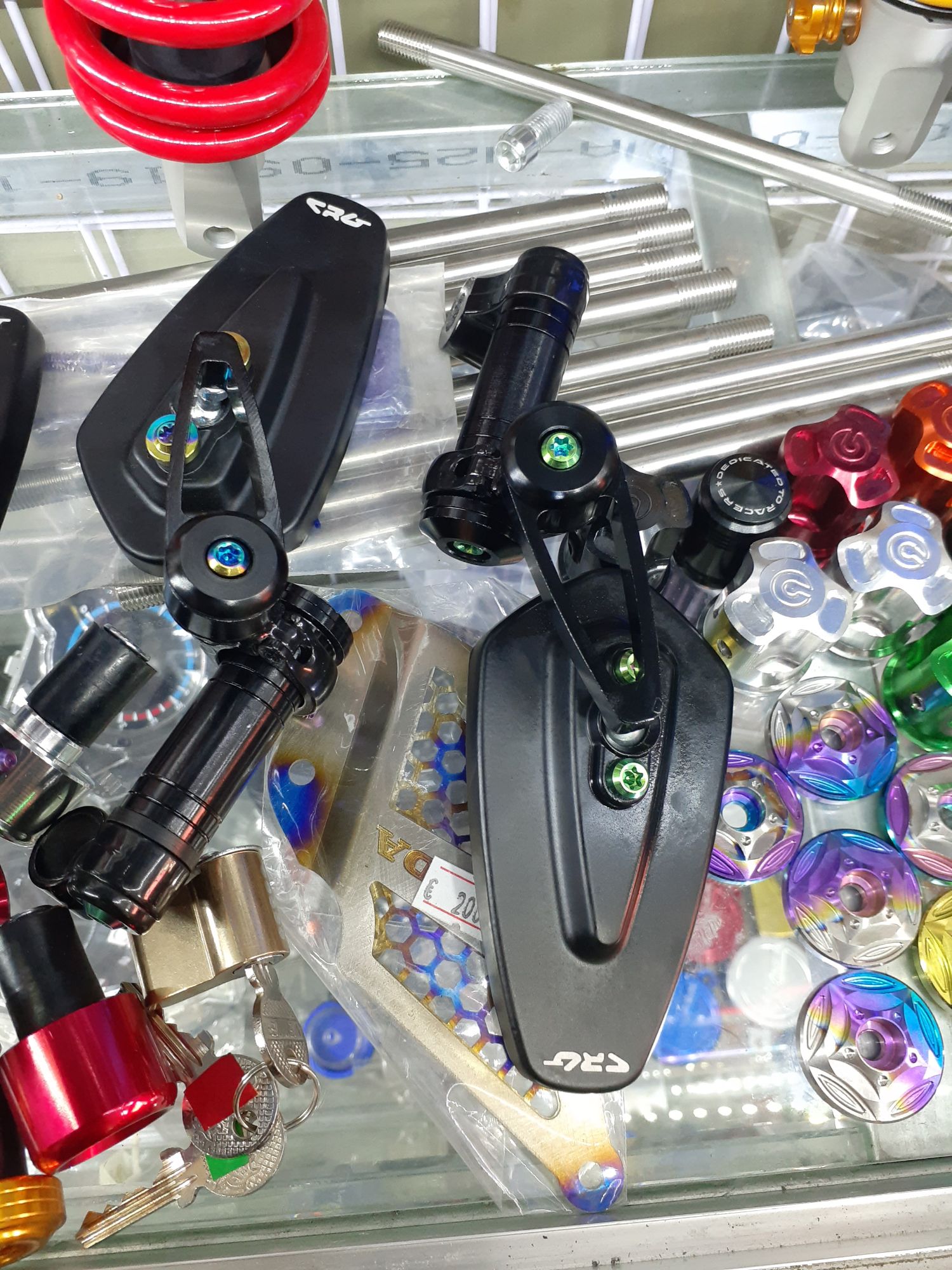 full kiếng gù CRG+ 6 ốc titan GR5 (giá 1 cây bên trái)