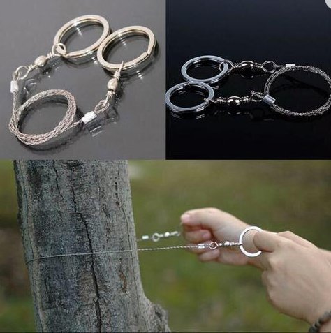 Dây cưa sinh tồn thép không gỉ - cưa dây đa năng cầm tay 360 độ tiện dụng không thể thiếu khi đi phượt