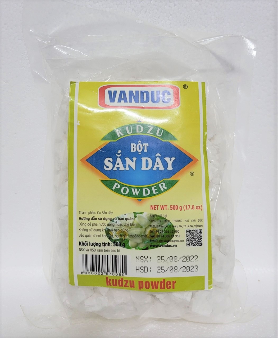 [Gói 500g] BỘT SẮN DÂY [VN] VAN DUC Kudzu Powder