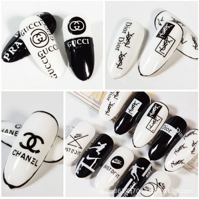 Sticker dán móng tay Thương hiệu nổi tiếng