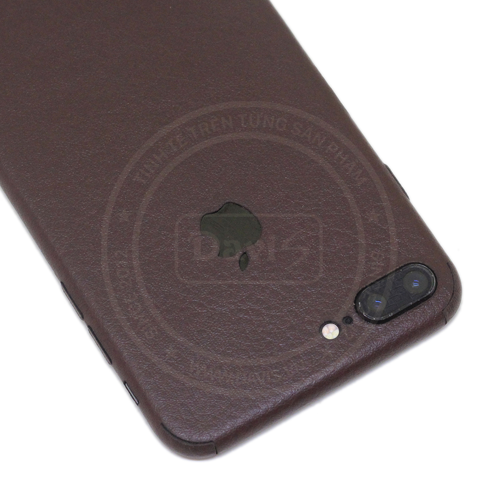 Dán da full viền iphone 7 Plus, làm từ da thật cao cấp - Chính hãng Davis