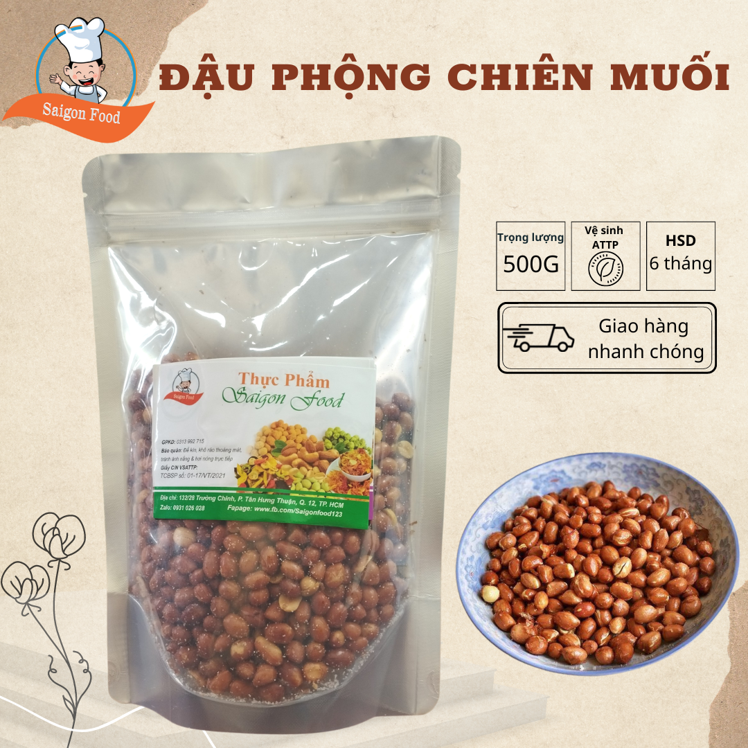 Đậu Phộng Chiên Muối Saigonfood 500g
