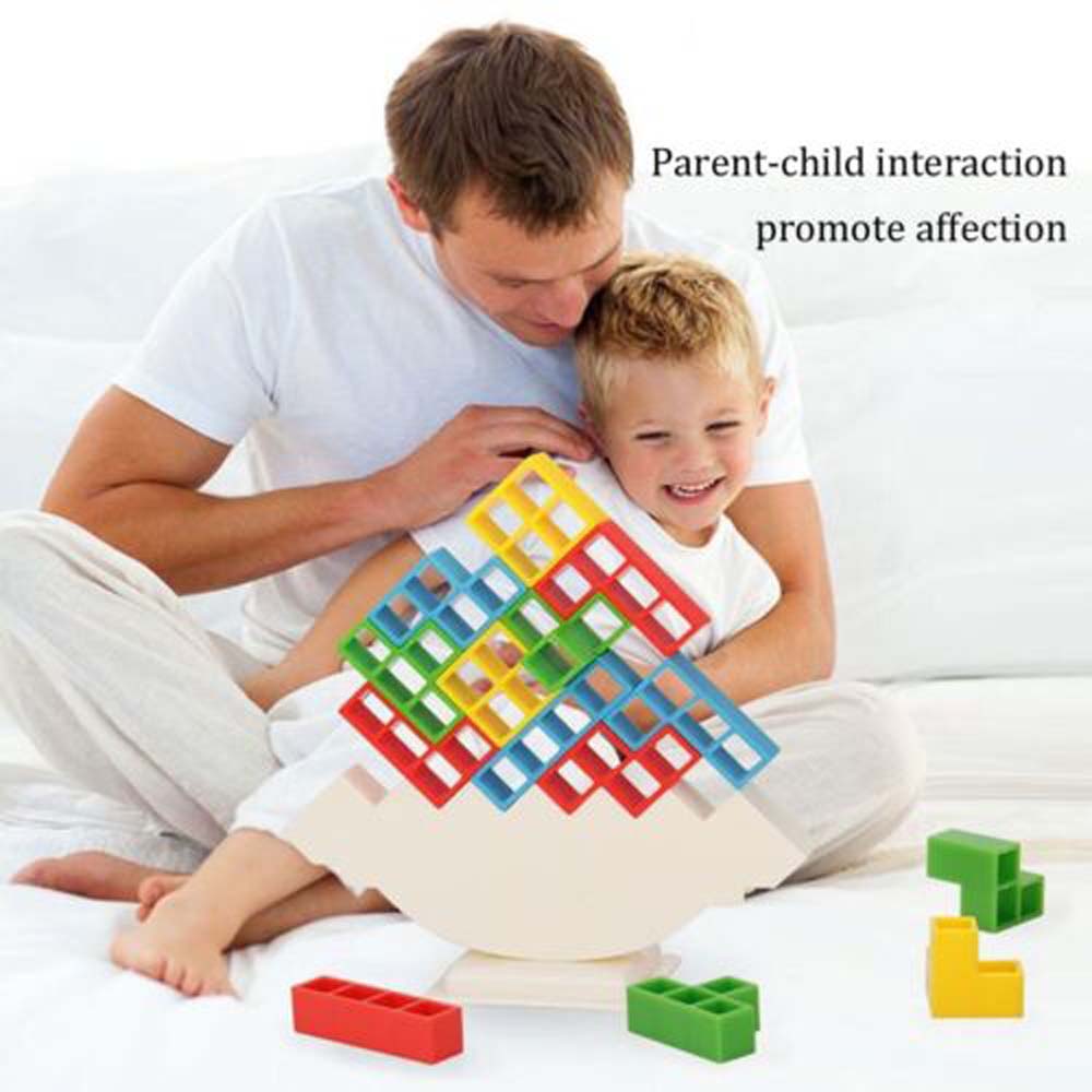 [On Sale] HOT Tetra Tower Game Stacking Blocks Balance Puzzle Assembly Bricks gift