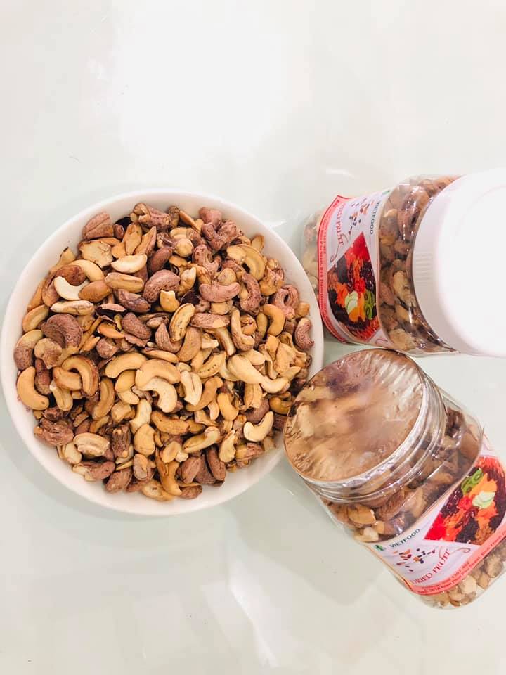 Hộp 500gr Hạt điều rang muối VIETFOOD