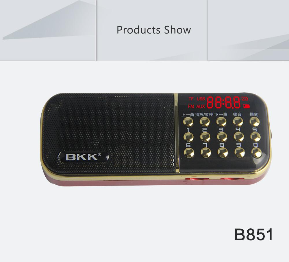 Loa bkk b851 fm hỗ trợ 2 thẻ nhớ tf
