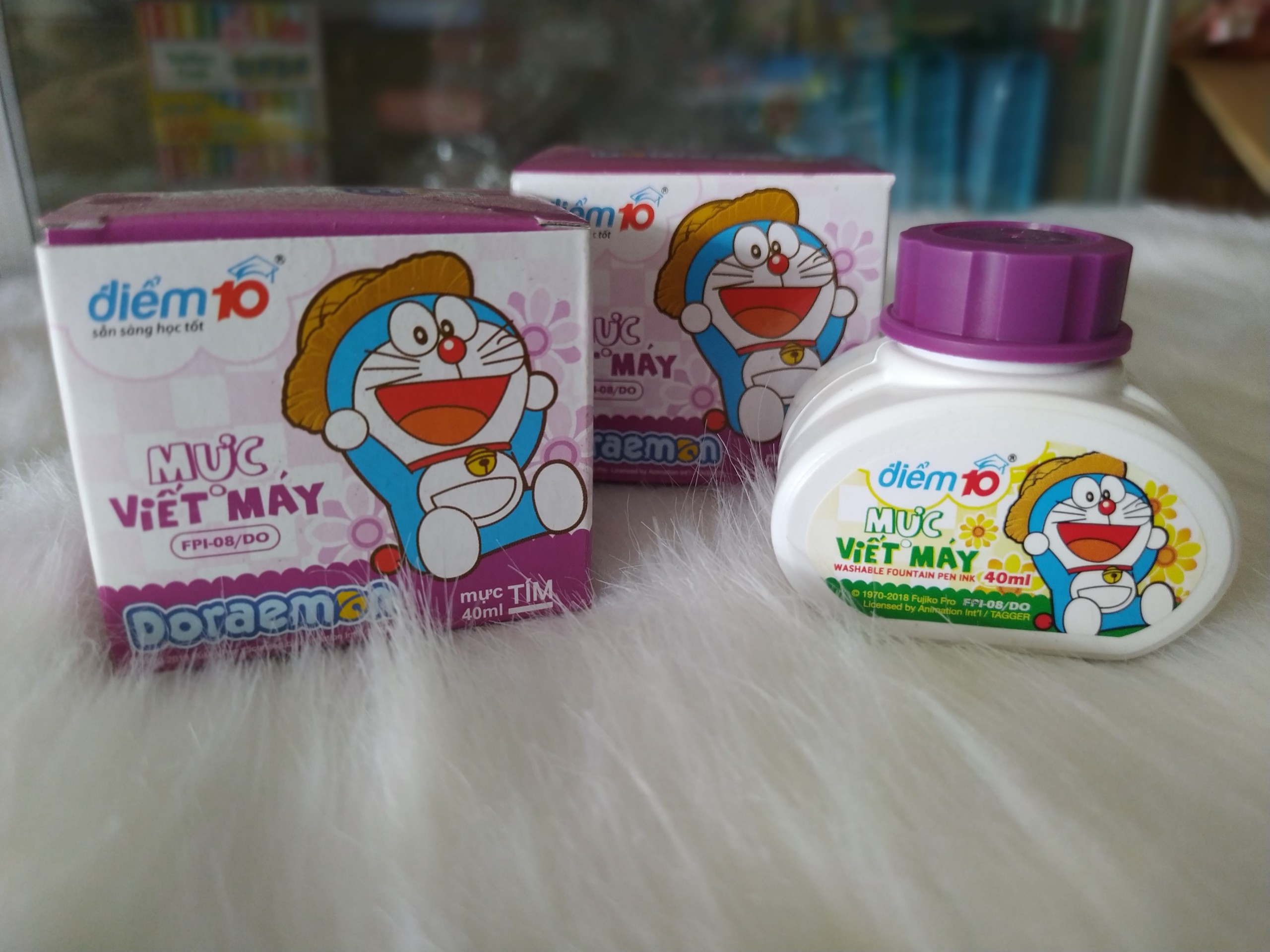 Mực viết máy Thiên Long Doraemon ( màu tím ) FPI-08-Do 40ml