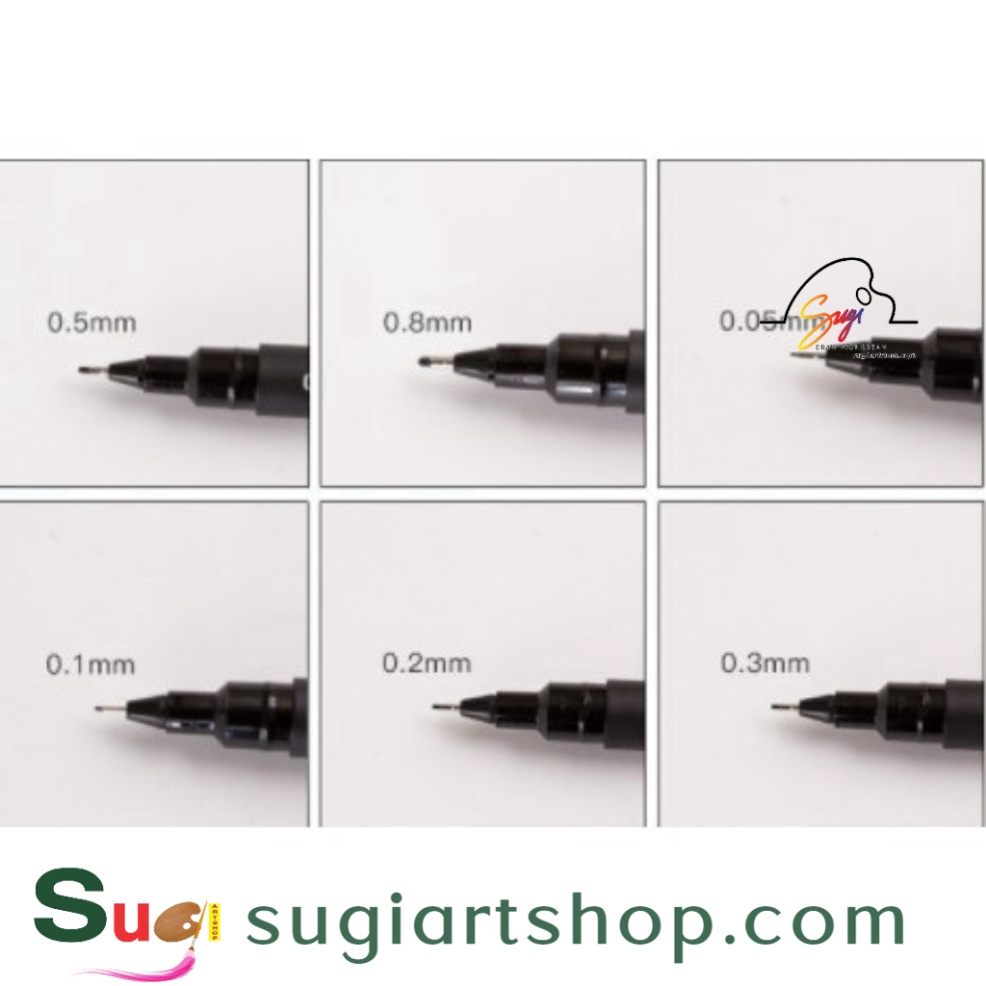 Bút line đi nét Uni pin, màu Black UNI MITSUBISHI