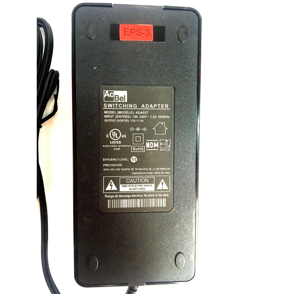 Nguồn 12V - 5A Acbel - Nguồn Camera Đầu Ghi