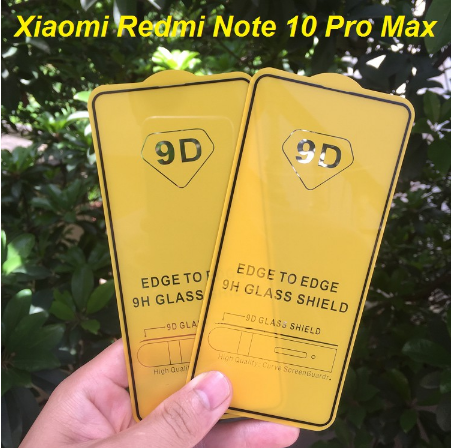 Kính cường lực 9D full màn cho Redmi Note 10 Pro/ Redmi Note 10 Pro Max độ cứng 9H