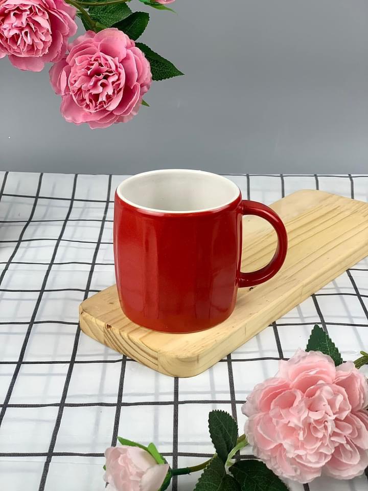 Ca cốc dáng trụ 330ml- ly tách cà phê trà- gốm sứ bát tràng