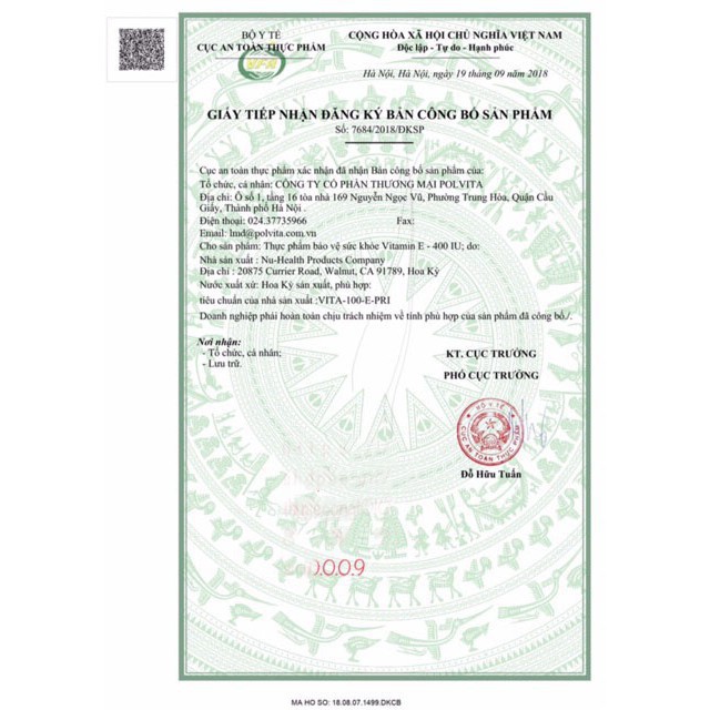 Vitamin E 400IU chống lão hóa da