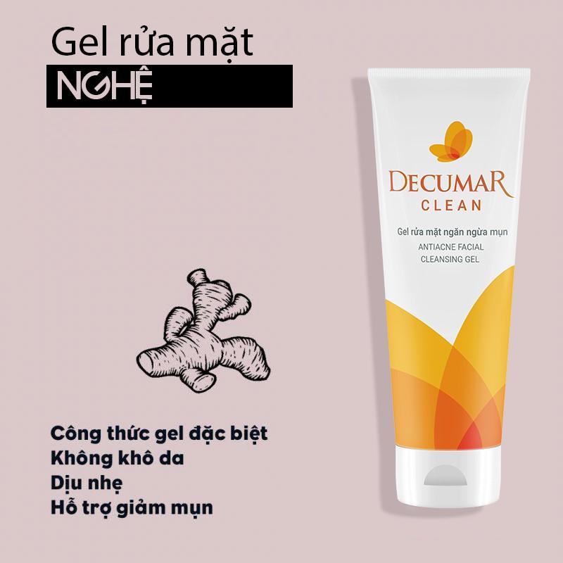 combo bộ gel, rửa decumar