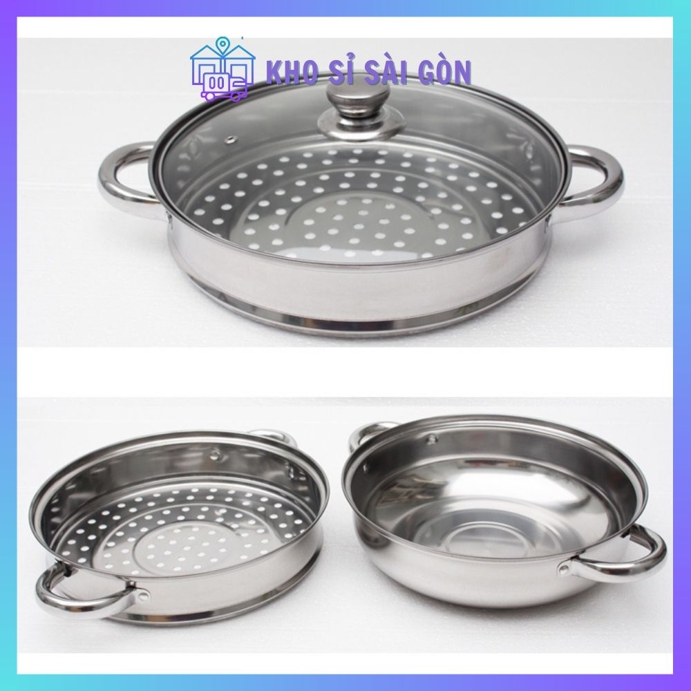 Nồi hấp 2 tầng inox xịn Tmark
