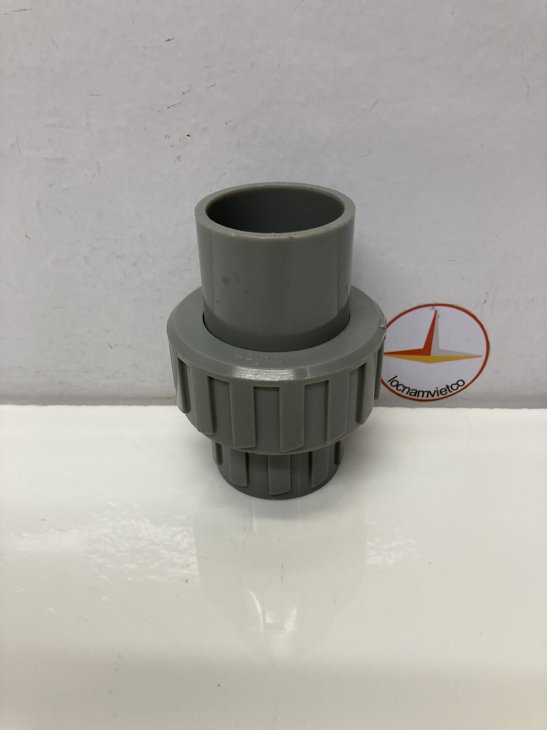 Khớp nối sống ( rắc co ) PVC phi 27, phi 34 Bình Minh