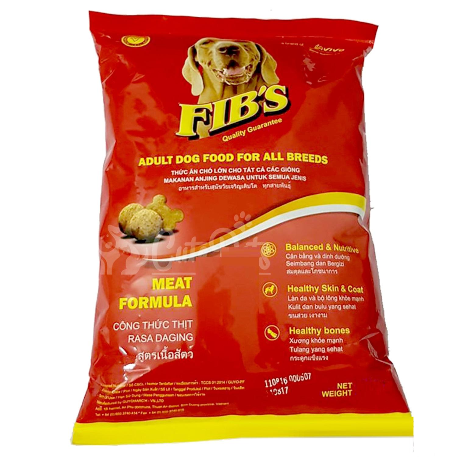 HCM (Combo 10 gói -Mỗi Gói 400g) FIB'S -Thức ăn cao cấp dạng hạt cho MỌI LOẠI CHÓ (trên 10kg) HP2911010 -Thức ăn khô cho chó / thức ăn chó / cám chó / thức ăn cho chó lớn fib
