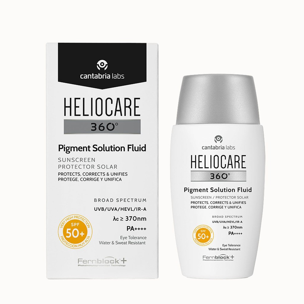 Kem chống nắng Heeliocare Pigment Solution Fluid SPF 50+ hiệu chỉnh sắc tố trên da 50ml