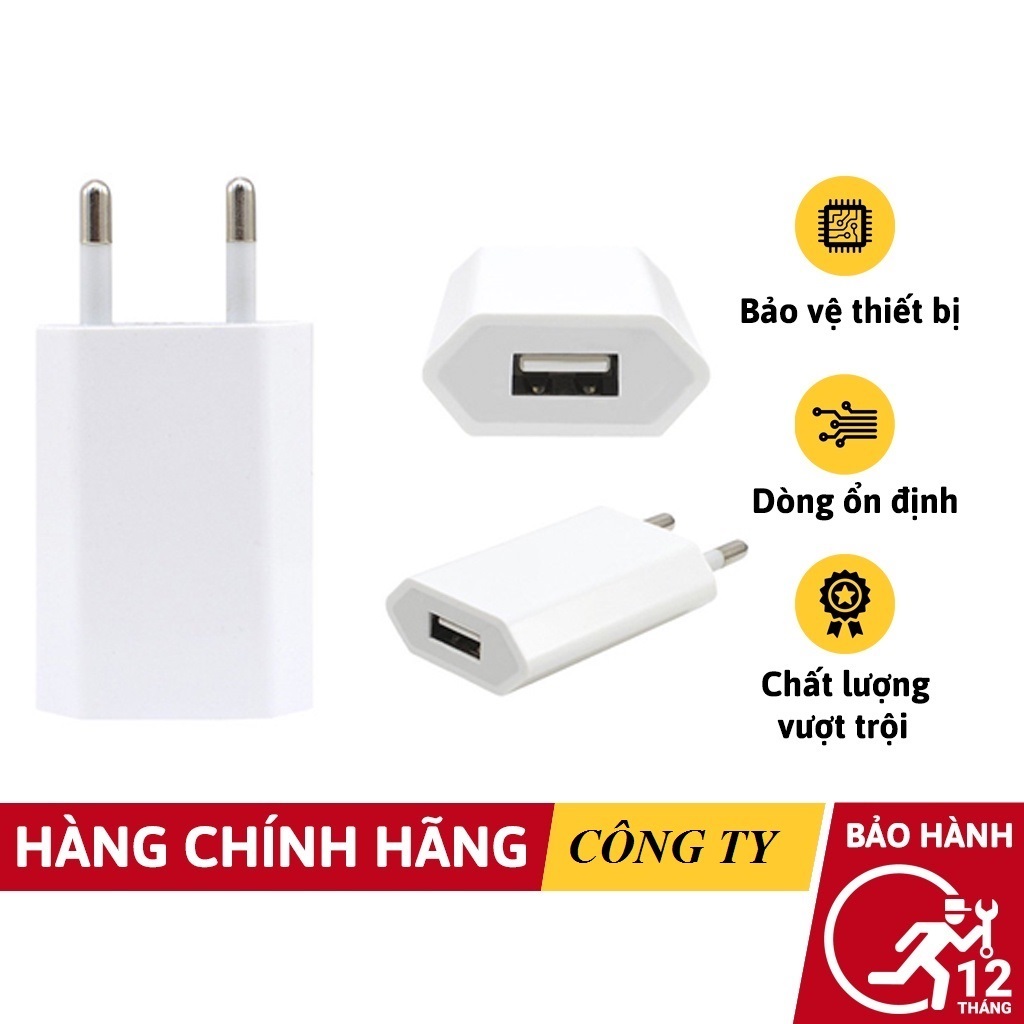 Bộ Sạc Củ Dẹt Cao Cấp Cho iPhone 6/7/8/x/xsmax