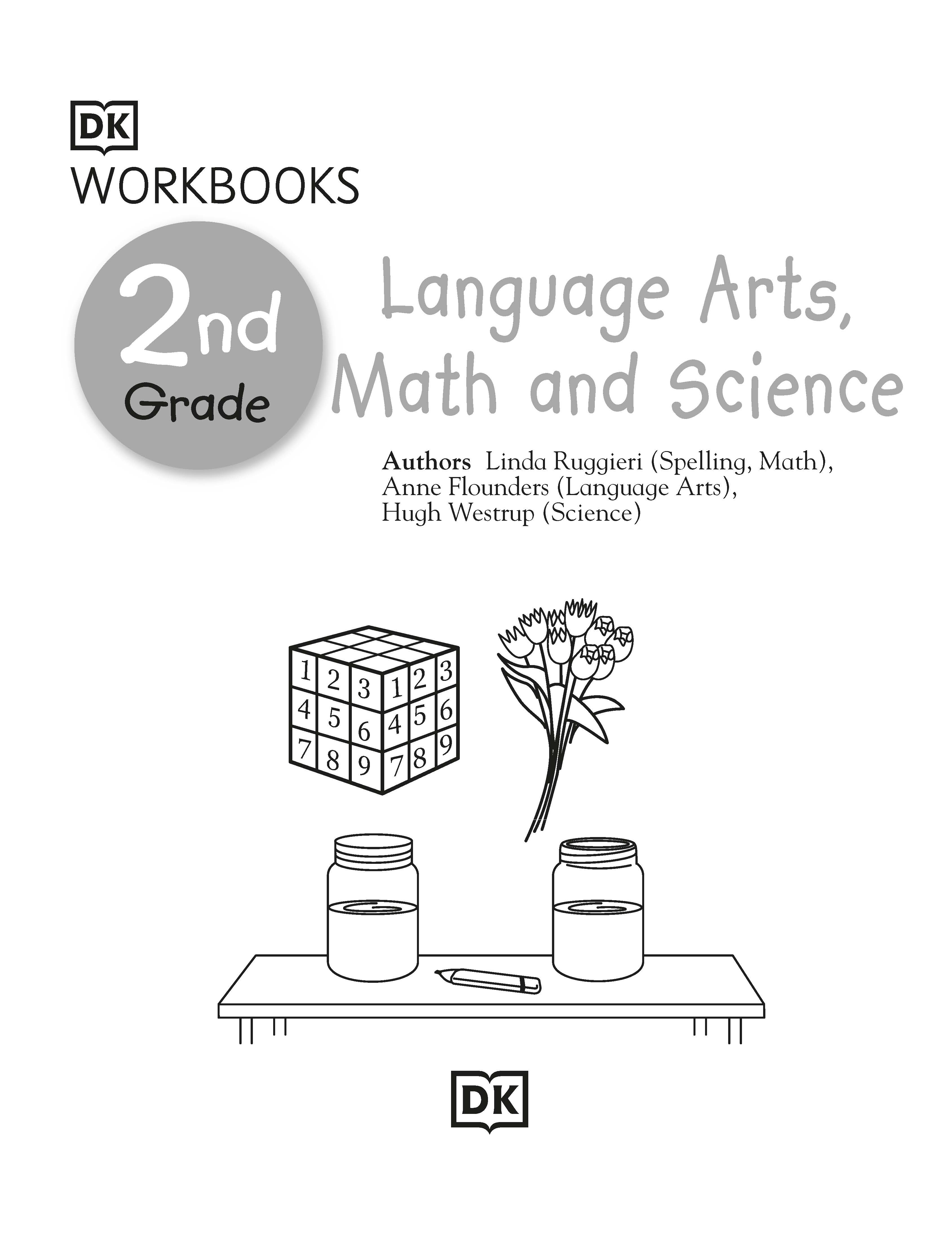 DK Workbooks Language Arts, Math and Science, Grade 2 ( sách đen trắng )