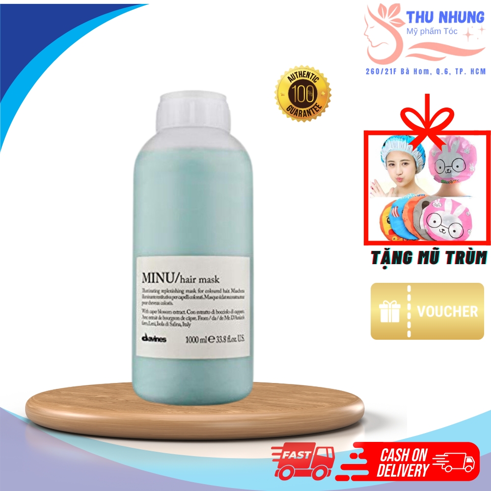 Kem ủ Davines Minu Hair Mask giữ màu tóc nhuộm