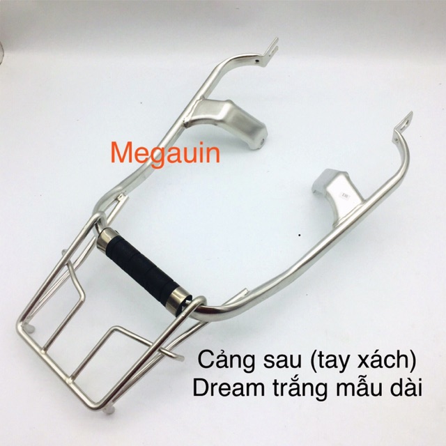 Cảng sau tay xách Nice lắp xe Dream (dáng dài - ngắn 7 màu / inox trắng) - MT 2022