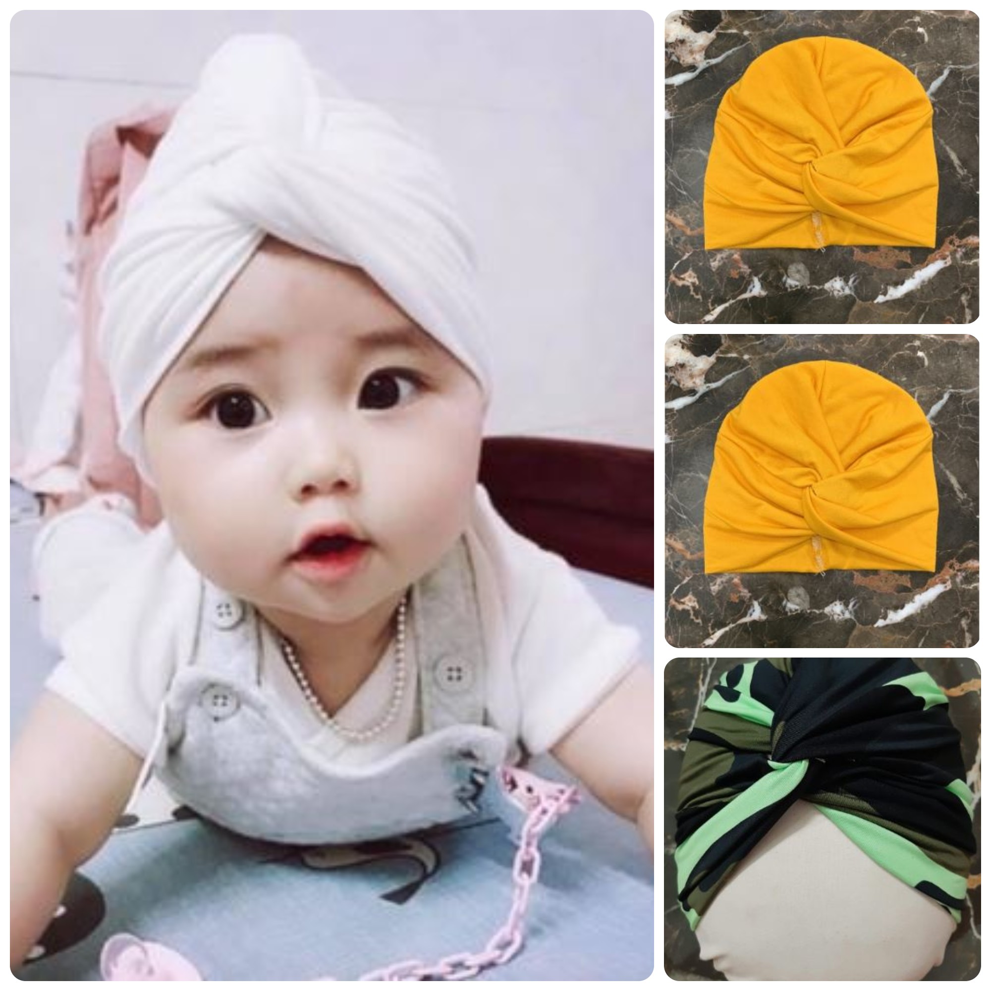 [HCM]Turban chéo cho bé trai