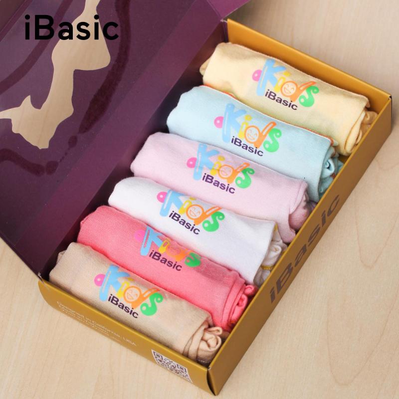 Nơi bán Hộp 6 cái quần lót bé gái boyshort iBasic KG002P chất liệu 100% cotton bảo vệ an toàn cho da nhạy cảm của bé - Tặng túi bảo vệ môi trường
