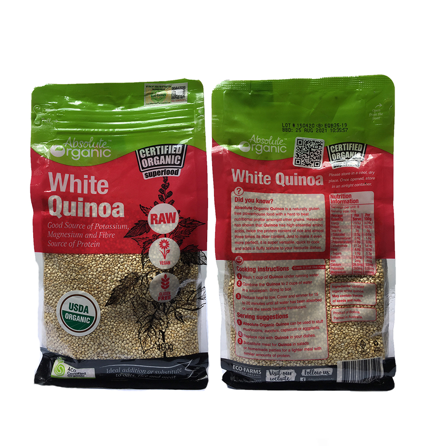 Diêm mạch trắng Absolute Organic 400gr