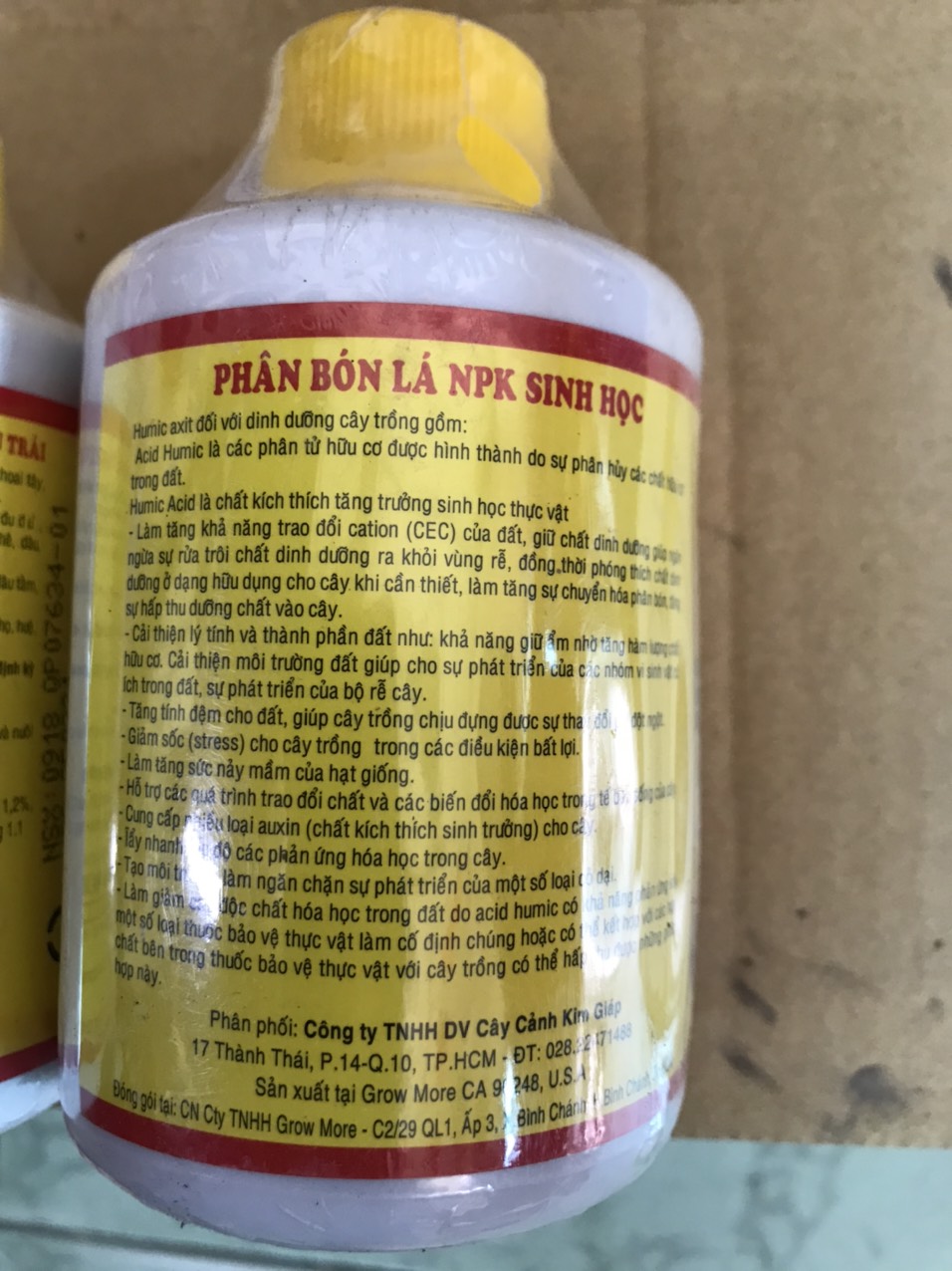 PHÂN BÓN LÁ HUMIC ACID 322 - CHAI 235ml.