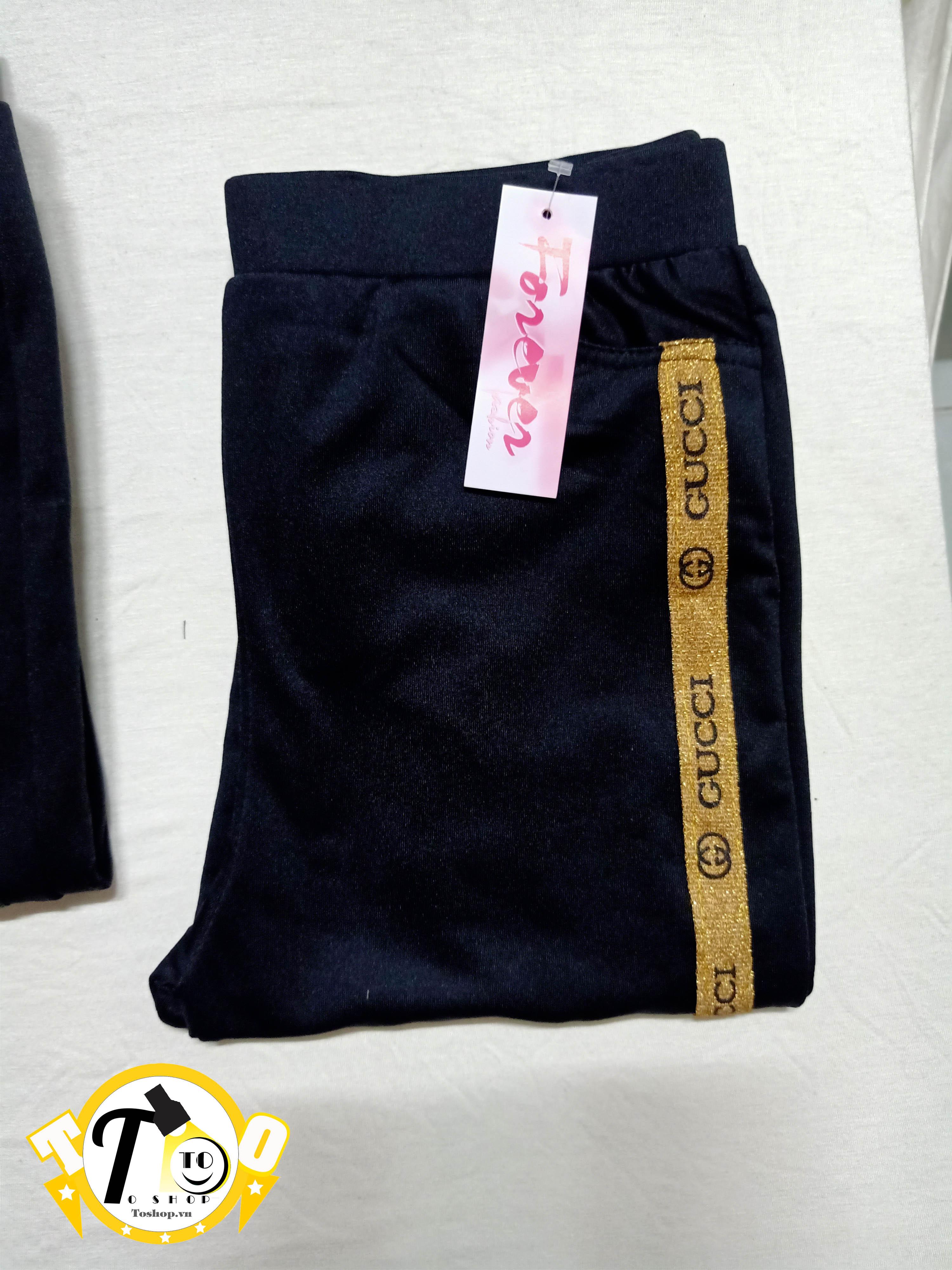 [HCM]Quần Thun Nữ ôm body - legging nữ (GC Vàng ánh đen Chất vải thun co giãn tốt ) GC1