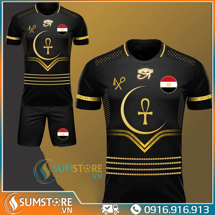 Áo Thun Thể Thao Nam Nữ Đá Bóng Độc Lạ Ai Cập S02 - Đồ Đá Banh Bóng Đá Cao Cấp