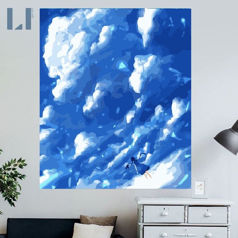 Tranh sơn dầu số hóa LIM Art – Tranh tô màu theo số Bầu Trời