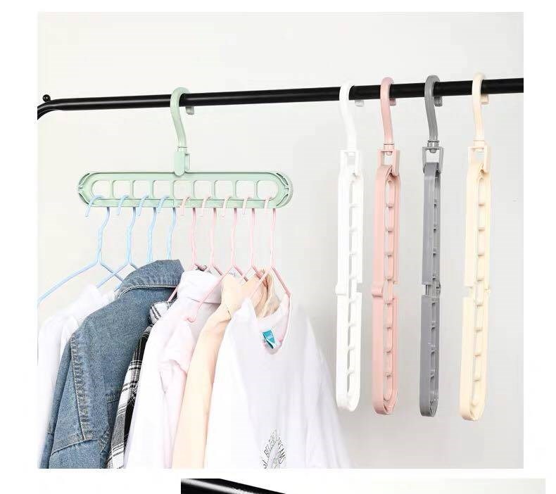 Combo 3 Móc treo quần áo đa năng 9 lỗ