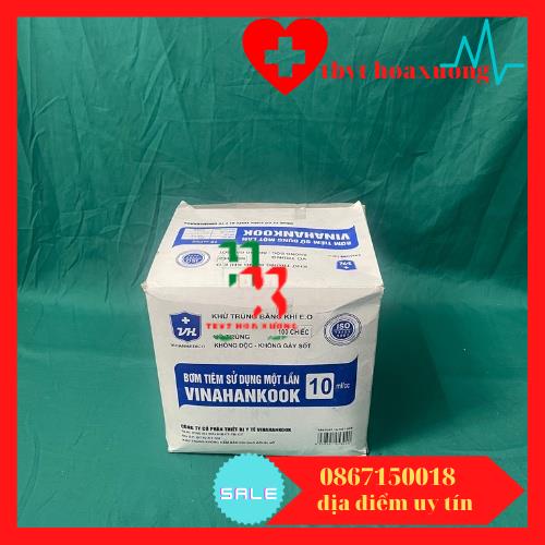 [Bán lẻ 10 chiếc] Bơm tiêm 1 lần Vinahankook 10ml