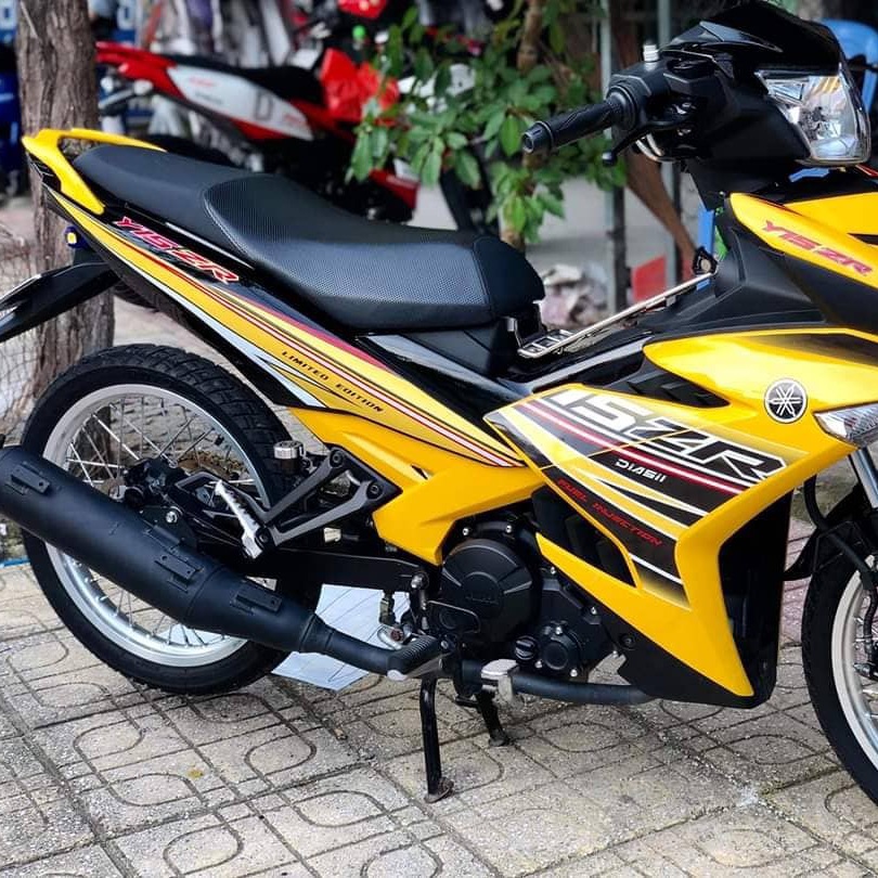 Tem rời dán xe ex 150 y15zr vàng đen