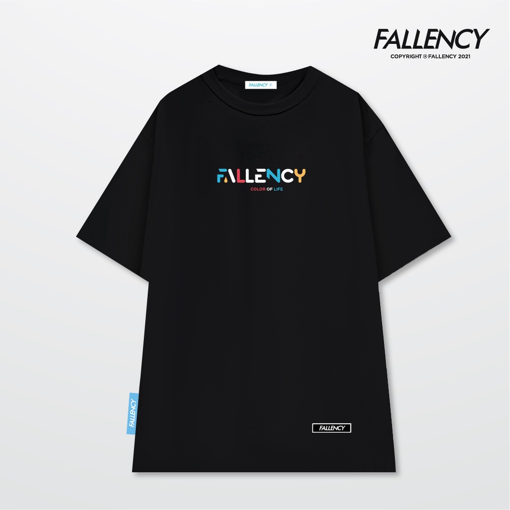 Áo thun Fallency Colorful Đen - FLC105