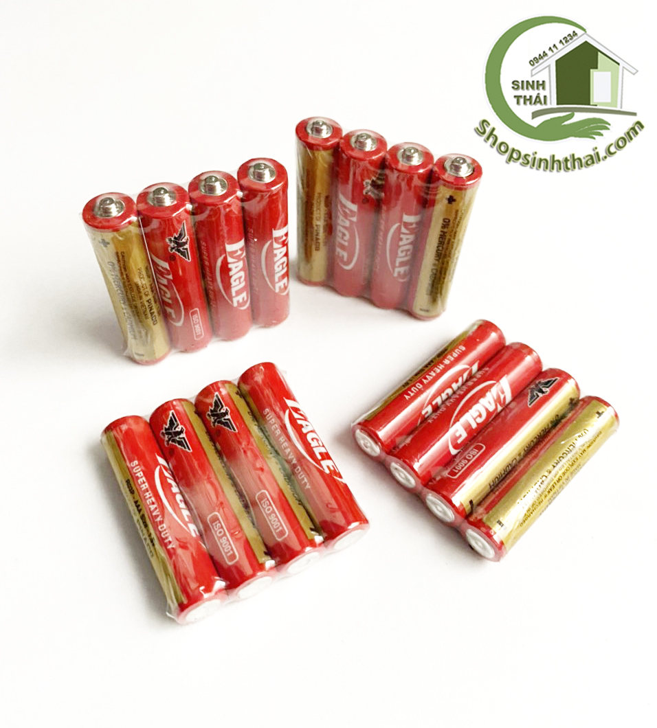 Pin tiểu AAA (3A) Con Ó - Pinaco ( 4 viên ) - Pin cho remote máy lạnh, tivi....