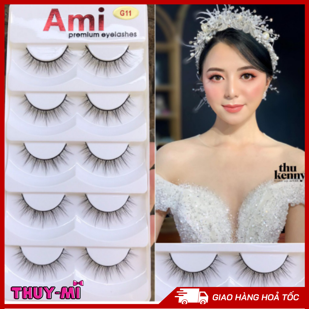 Mi giả chồn gân mềm cao cấp Ami (5 cặp/hộp)