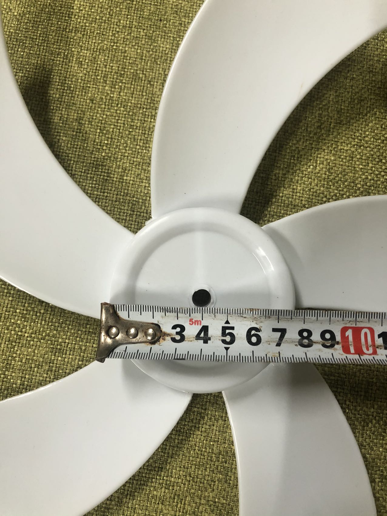 Cánh quạt 5 lá trắng sải cánh 38cm
