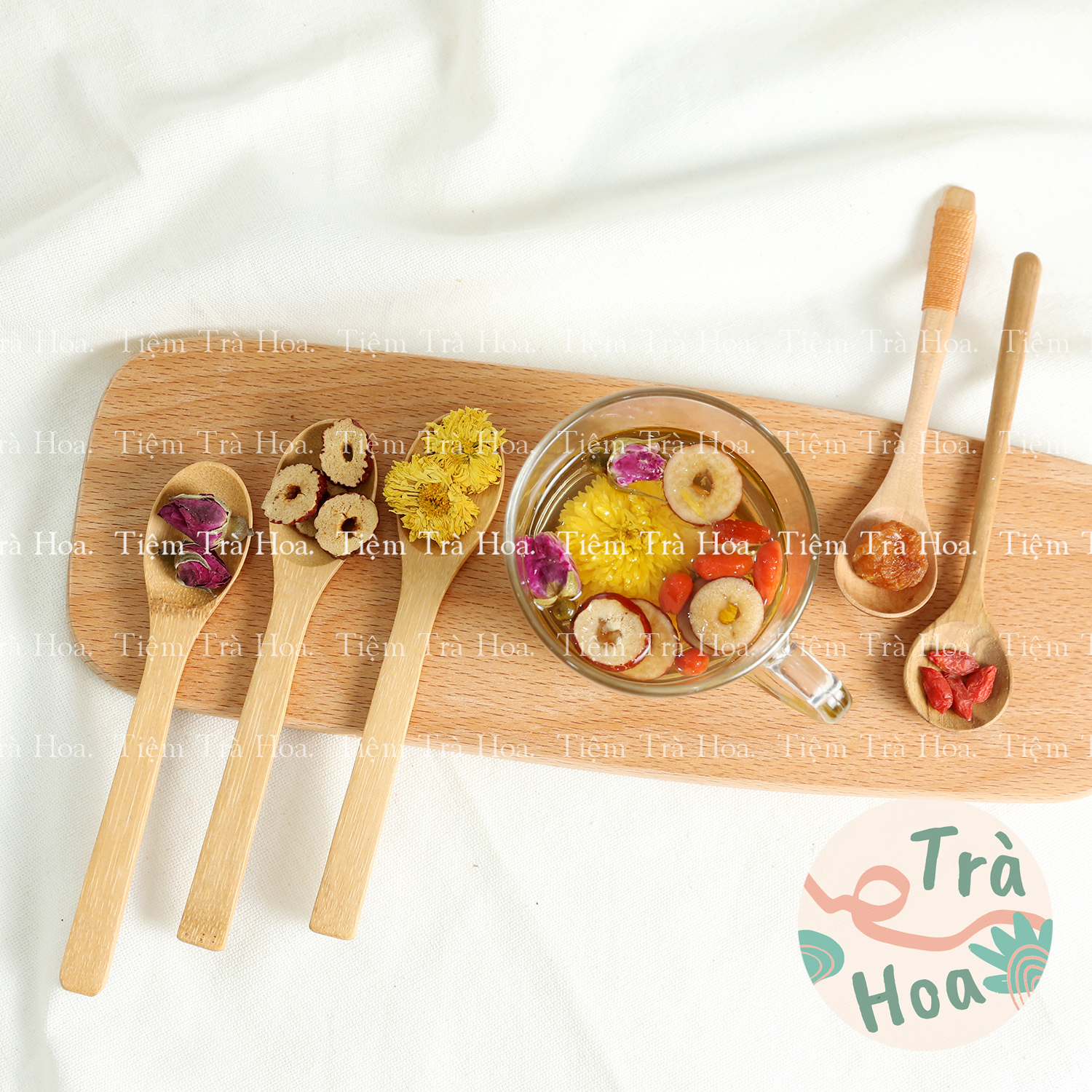 Set 10 gói Trà Dưỡng Nhan 5 vị (Táo Đỏ, Kỷ Tử, Nhãn Nhục, Hoa Cúc, Hoa Hồng)