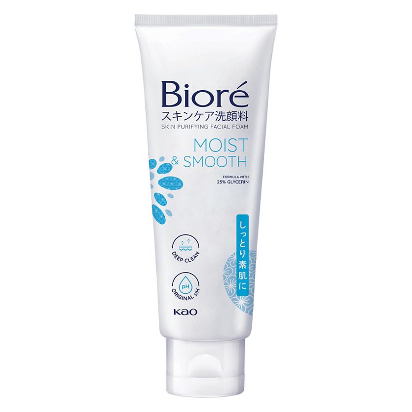 Sữa rửa mặt Biore Sáng mịn Dưỡng ẩm 100ml