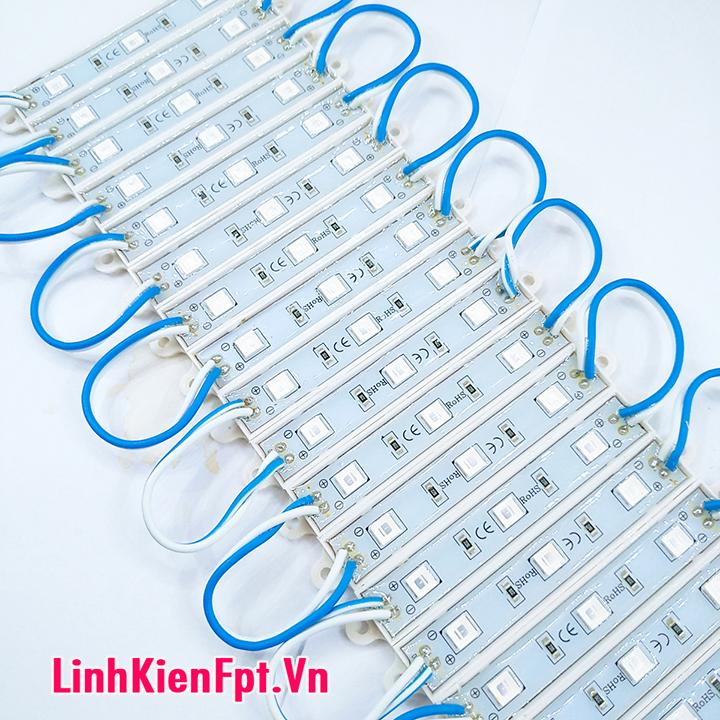 Led Hắt Siêu Sáng Trắng , đỏ , xanh  Dây 20 Thanh