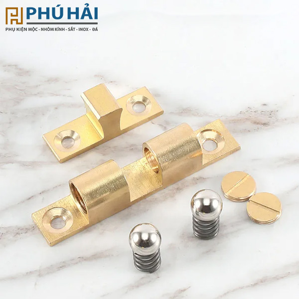 Chốt cửa bi đồng thau 4F, 5F, 6F