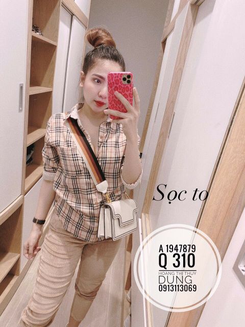 Áo sơ mi kẻ thô hàng đẹp