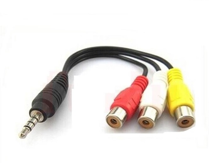 Cáp chuyển 3.5mm to AV (Video + Audio L / R) cao cấp