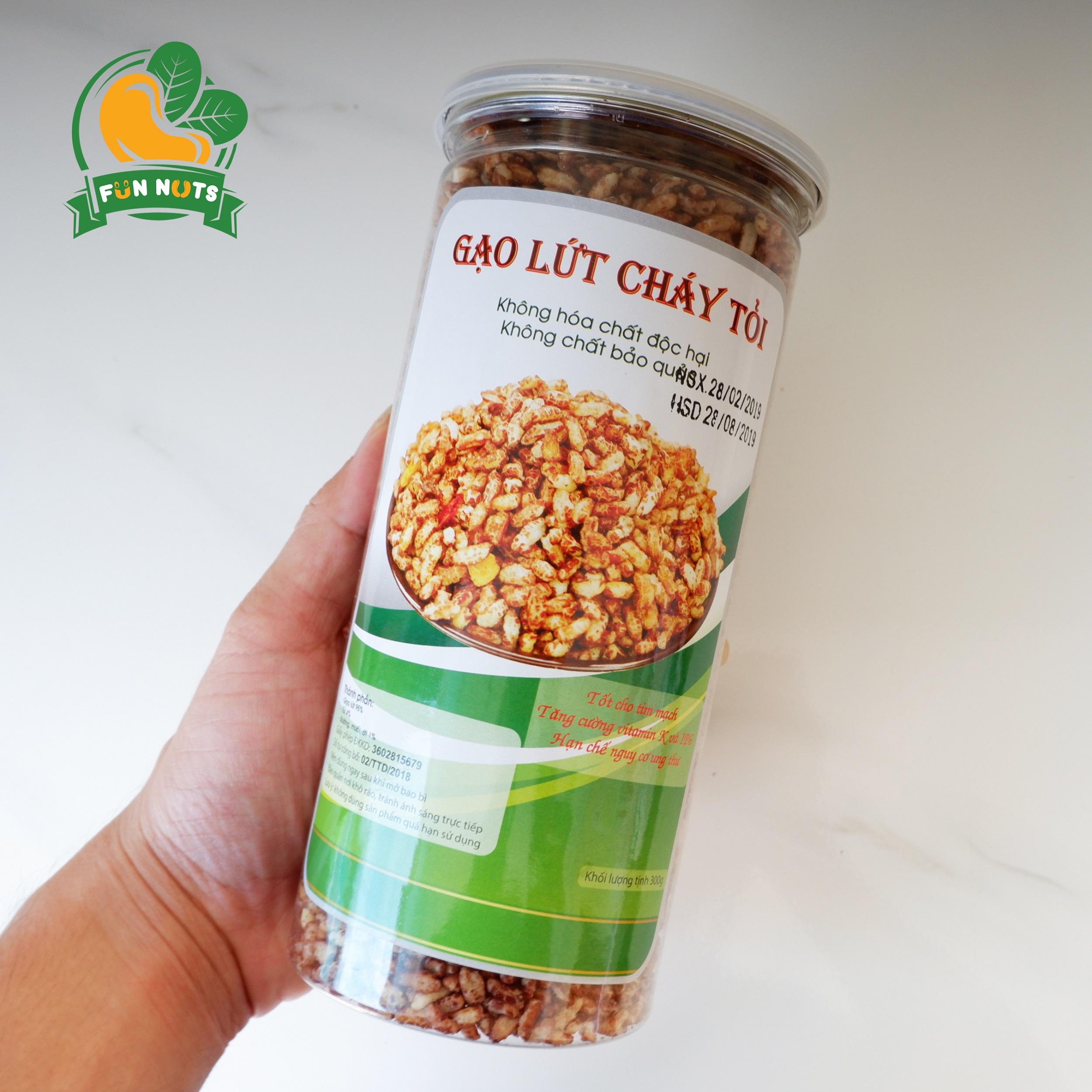 [HCM]Gạo lức cháy tỏi hủ 300gr